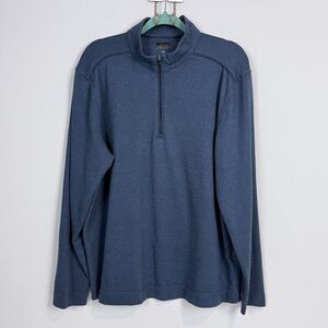 Greg Norman Collection Navy Quarter Zip Sweater L